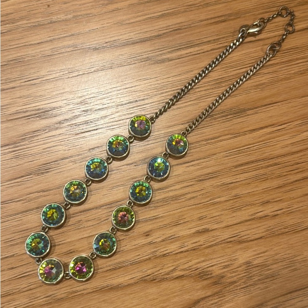 J. Crew Vibrant Blue and Green Necklace